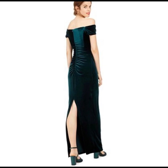 slim fit dress slacks Macy Lace Up Slim Glitter Satin Formal Dress main image 0